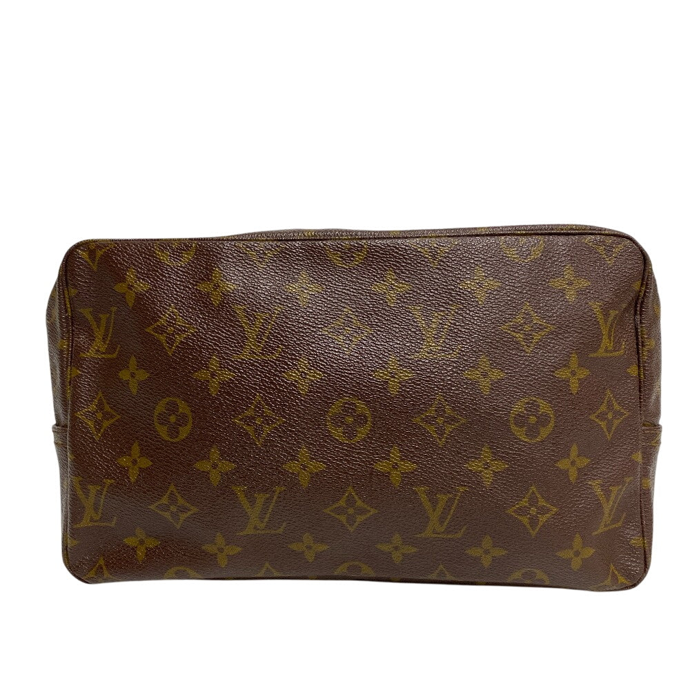 Louis Vuitton Pouch M47522 Leather Brown Travel Pouch Monogram Truth Cracking T Mens