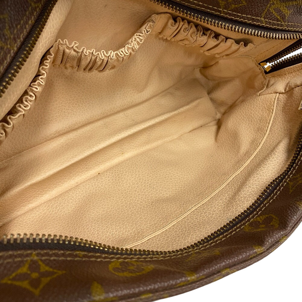 Louis Vuitton Pouch M47522 Leather Brown Travel Pouch Monogram Truth Cracking T Mens