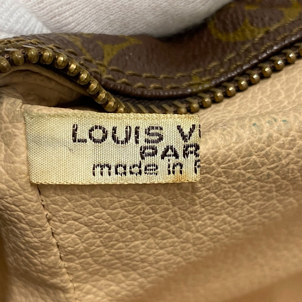 Louis Vuitton Pouch M47522 Leather Brown Travel Pouch Monogram Truth Cracking T Mens