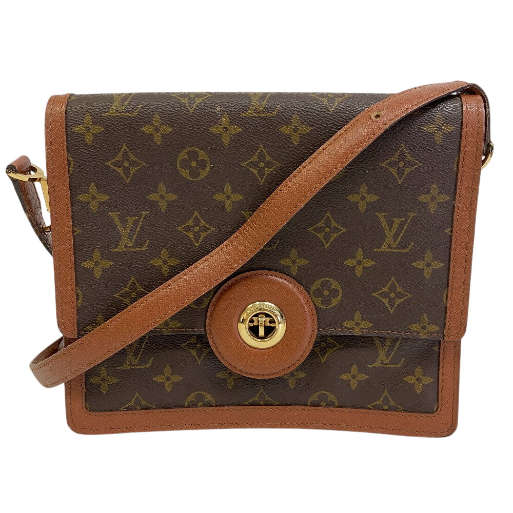 Louis Vuitton Shoulder Bag M51372 Leather Brown Monogram Raspail Women