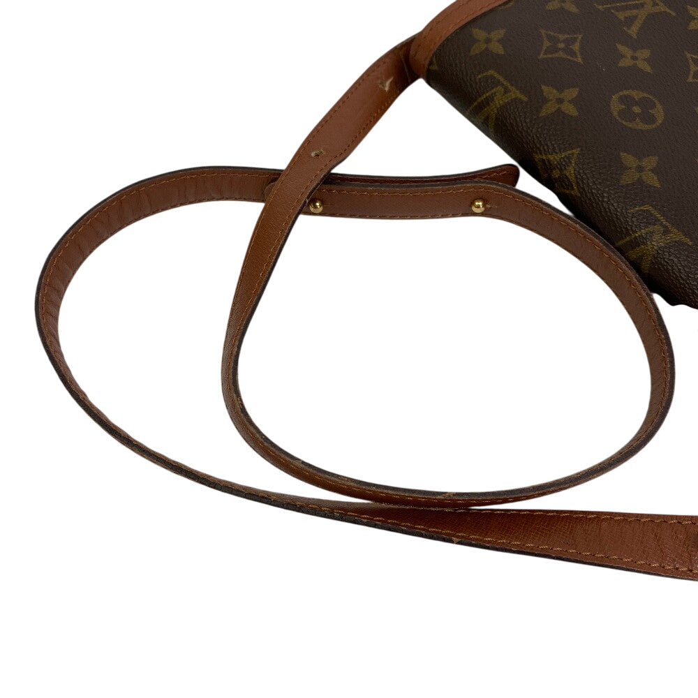 Louis Vuitton Shoulder Bag M51372 Leather Brown Monogram Raspail Women