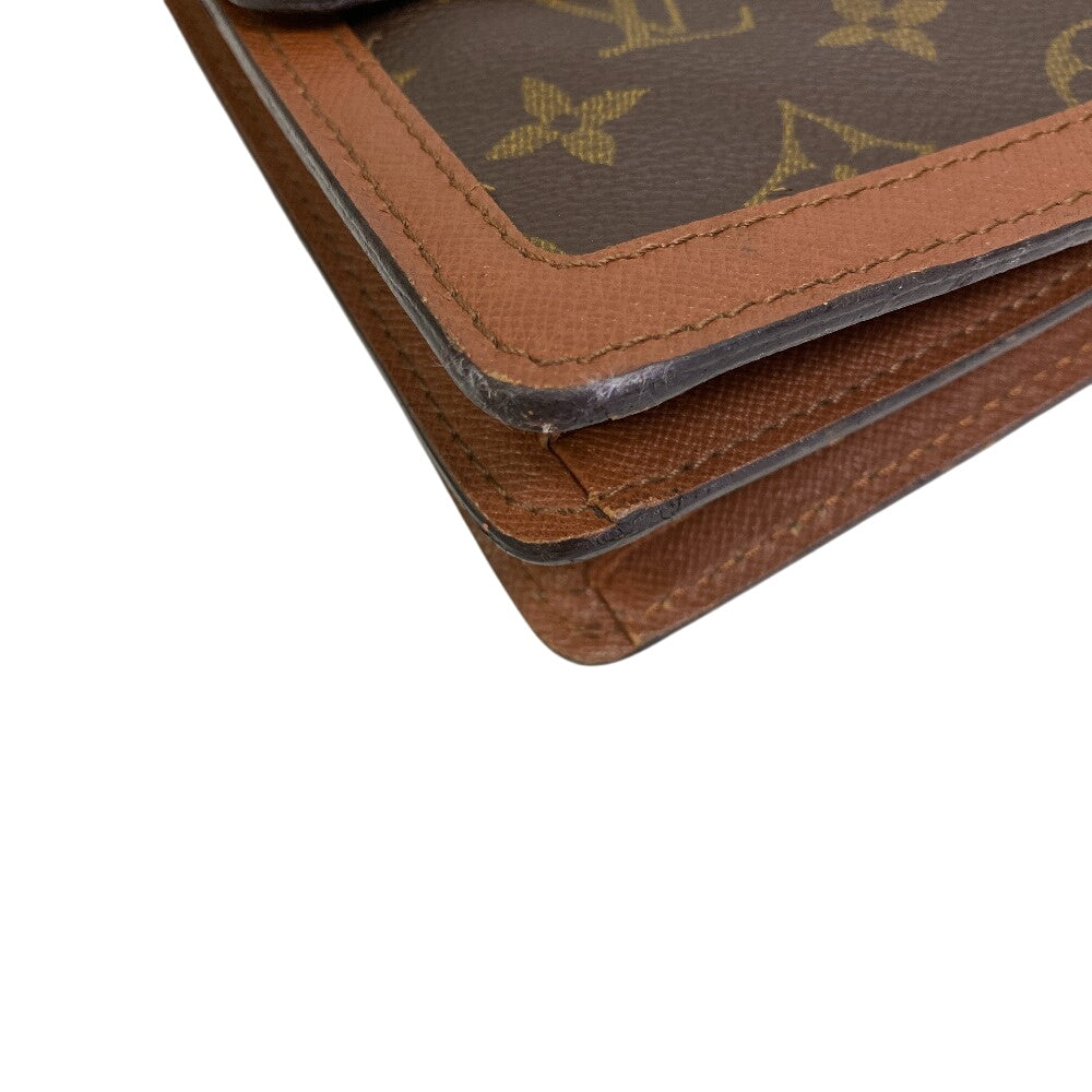 Louis Vuitton Shoulder Bag M51372 Leather Brown Monogram Raspail Women