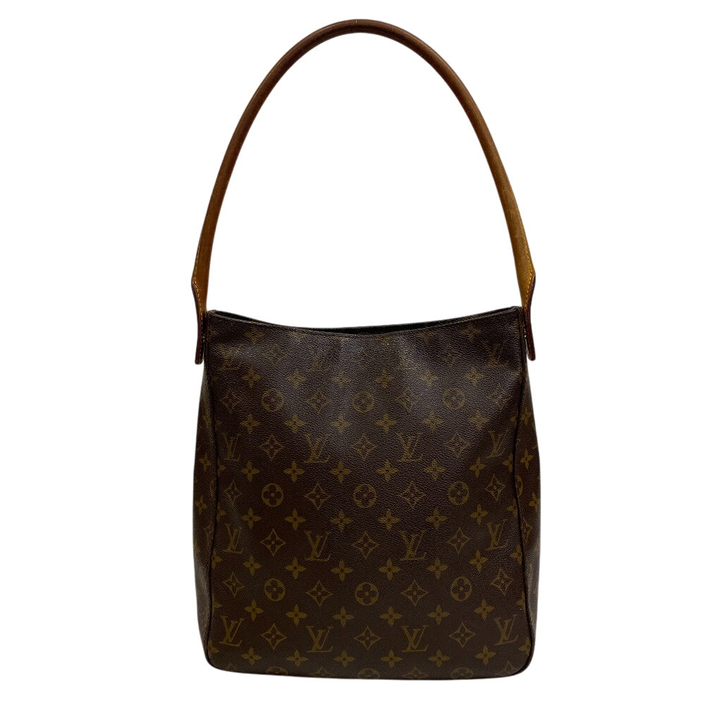 Louis Vuitton Shoulder Bag M51145 Leather Brown Monogram Loopinggm