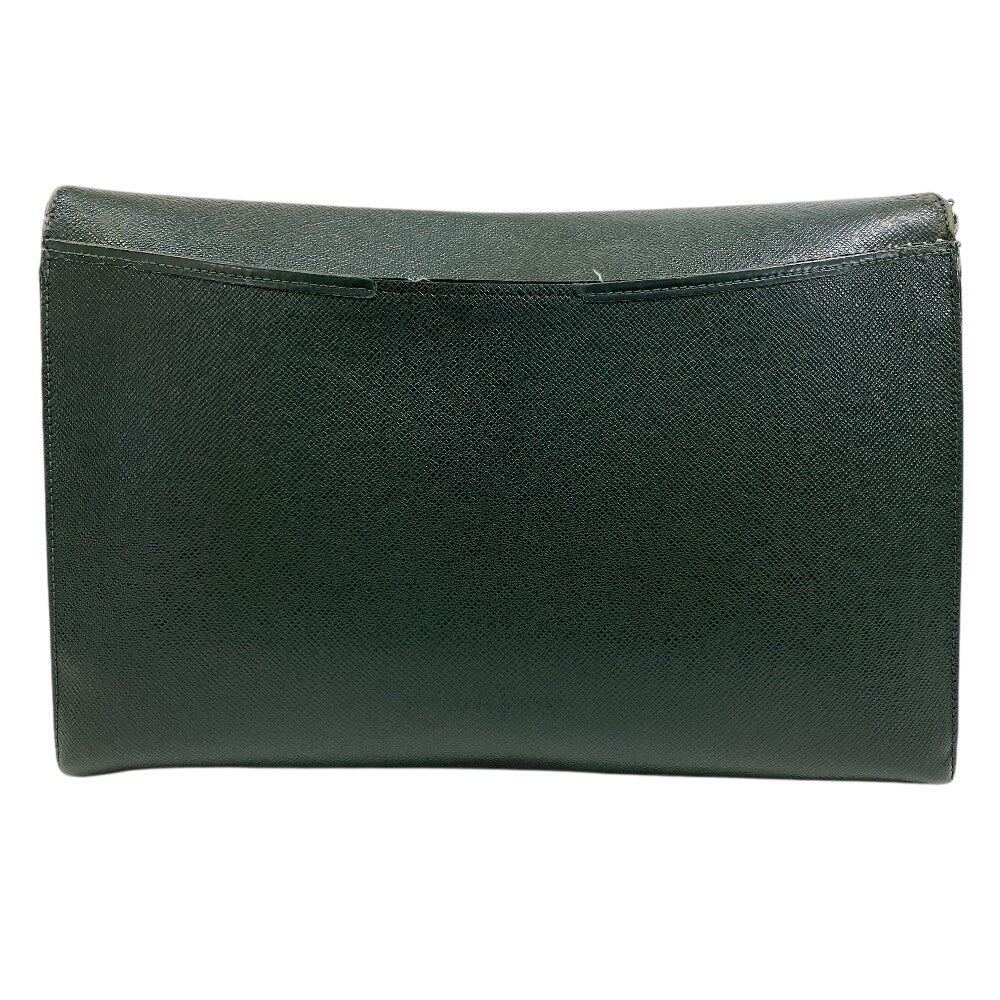 Louis Vuitton Clutch Bag M30204 Leather Green Business Bag Briefcase Business Bag Taiga Volga Mens