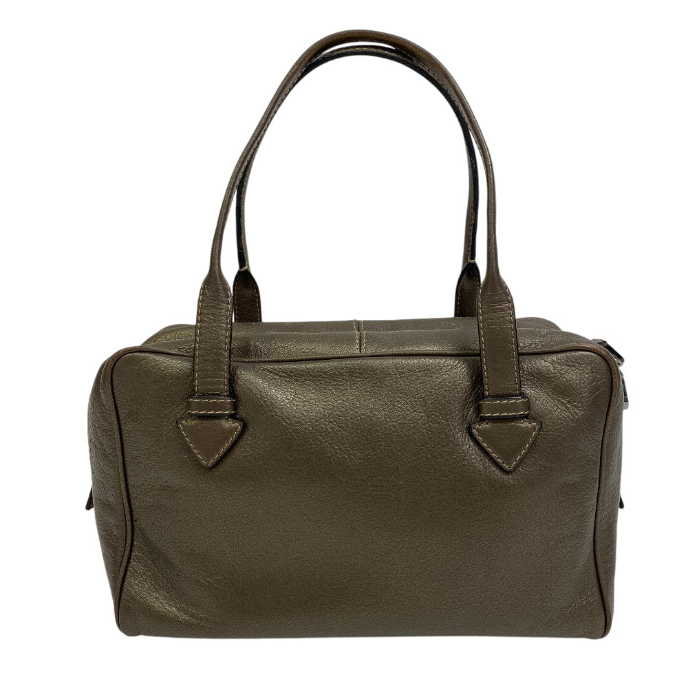 Loewe Mini Boston Duffel Bag Leather Gray Mini Boston Logo Heritage Women