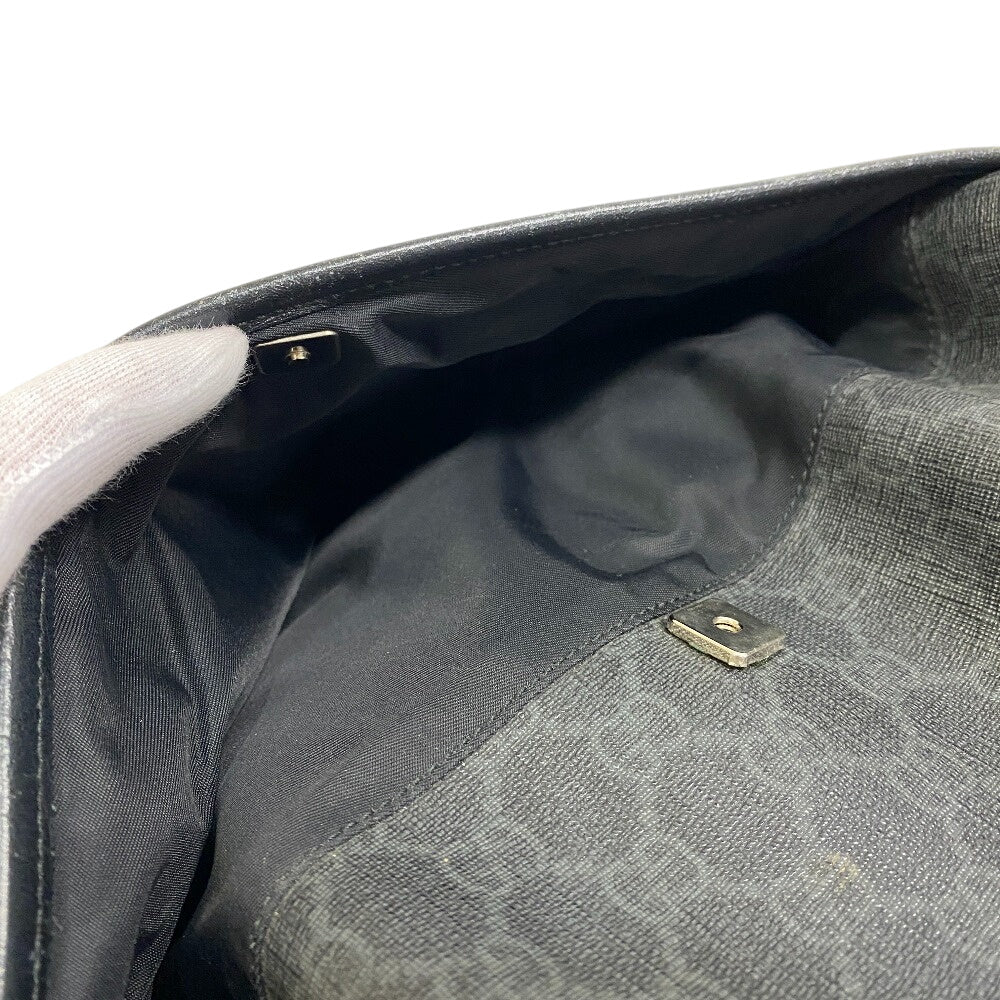Gucci Shoulder Bag 162904 Gg Supreme Canvas Black Shoulder Bag Gg Mens