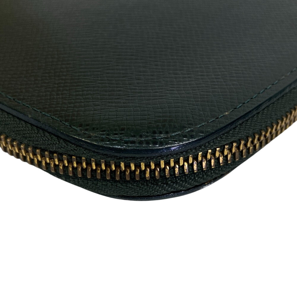 Louis Vuitton Long Wallet Purse M30654 Leather Green Organizer Taiga Atoll Mens