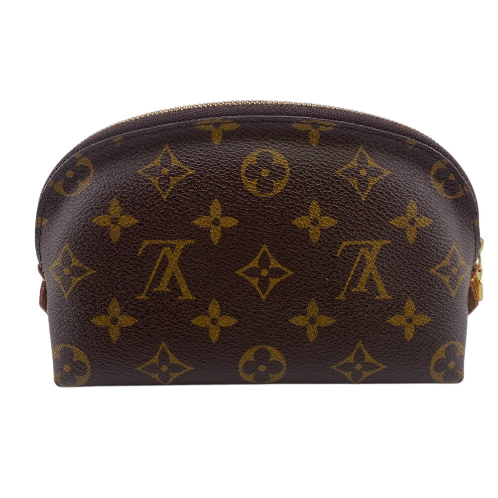 Louis Vuitton Cosmetics Pouch M47515 Leather Brown Cosmetics Pouch Monogram Pochette Cosmetiquepm