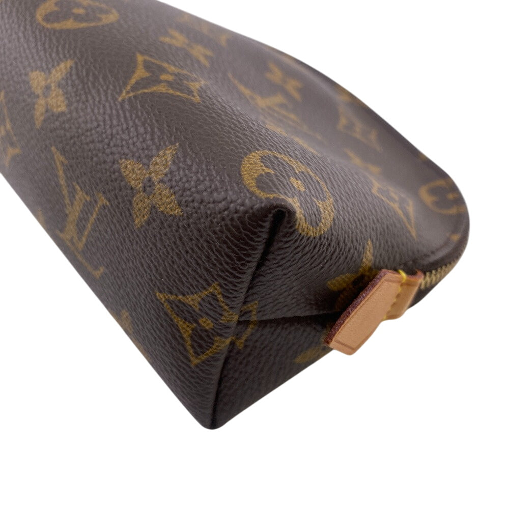 Louis Vuitton Cosmetics Pouch M47515 Leather Brown Cosmetics Pouch Monogram Pochette Cosmetiquepm