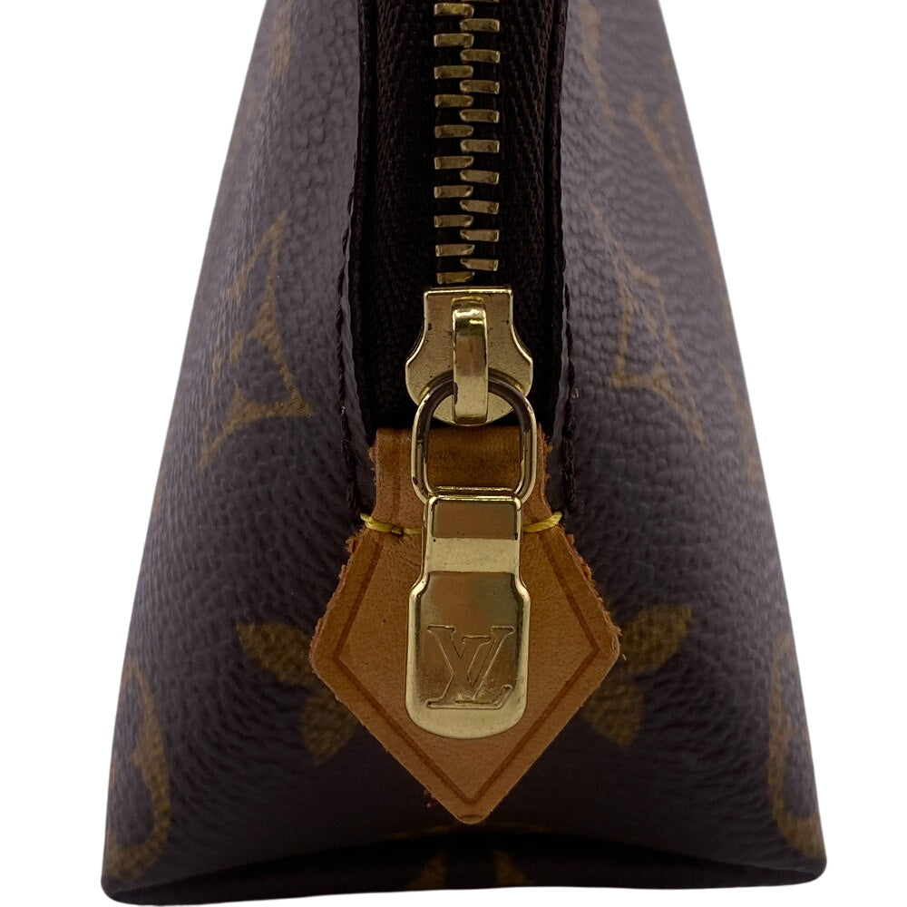 Louis Vuitton Cosmetics Pouch M47515 Leather Brown Cosmetics Pouch Monogram Pochette Cosmetiquepm