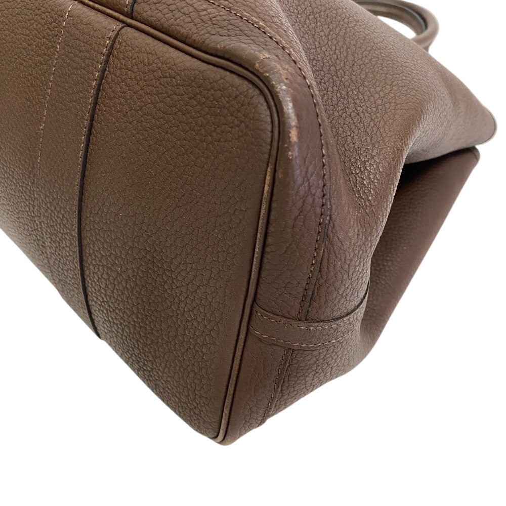Hermes Tote Bag Leather, Negonda Brown Garden Party Mm Women
