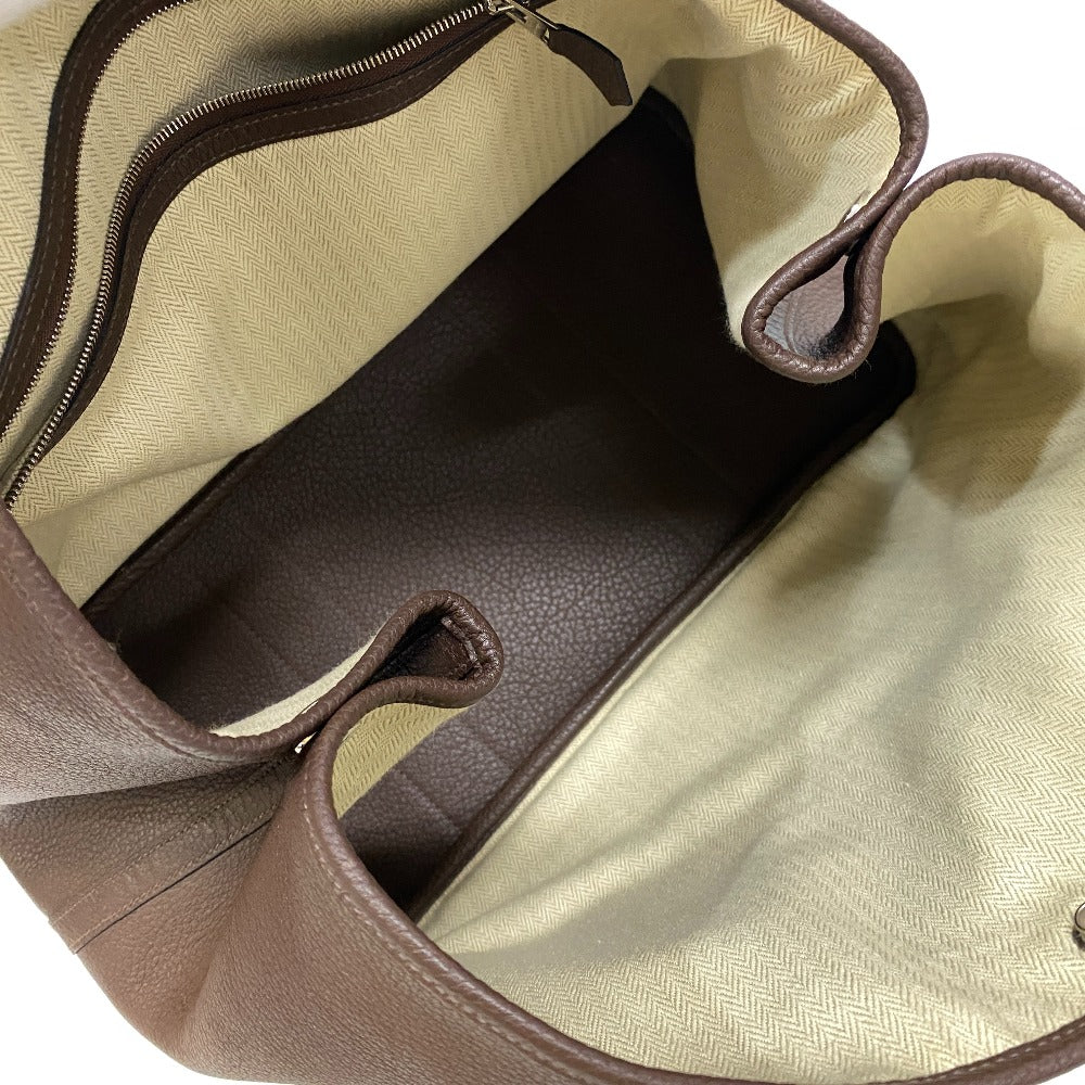 Hermes Tote Bag Leather, Negonda Brown Garden Party Mm Women