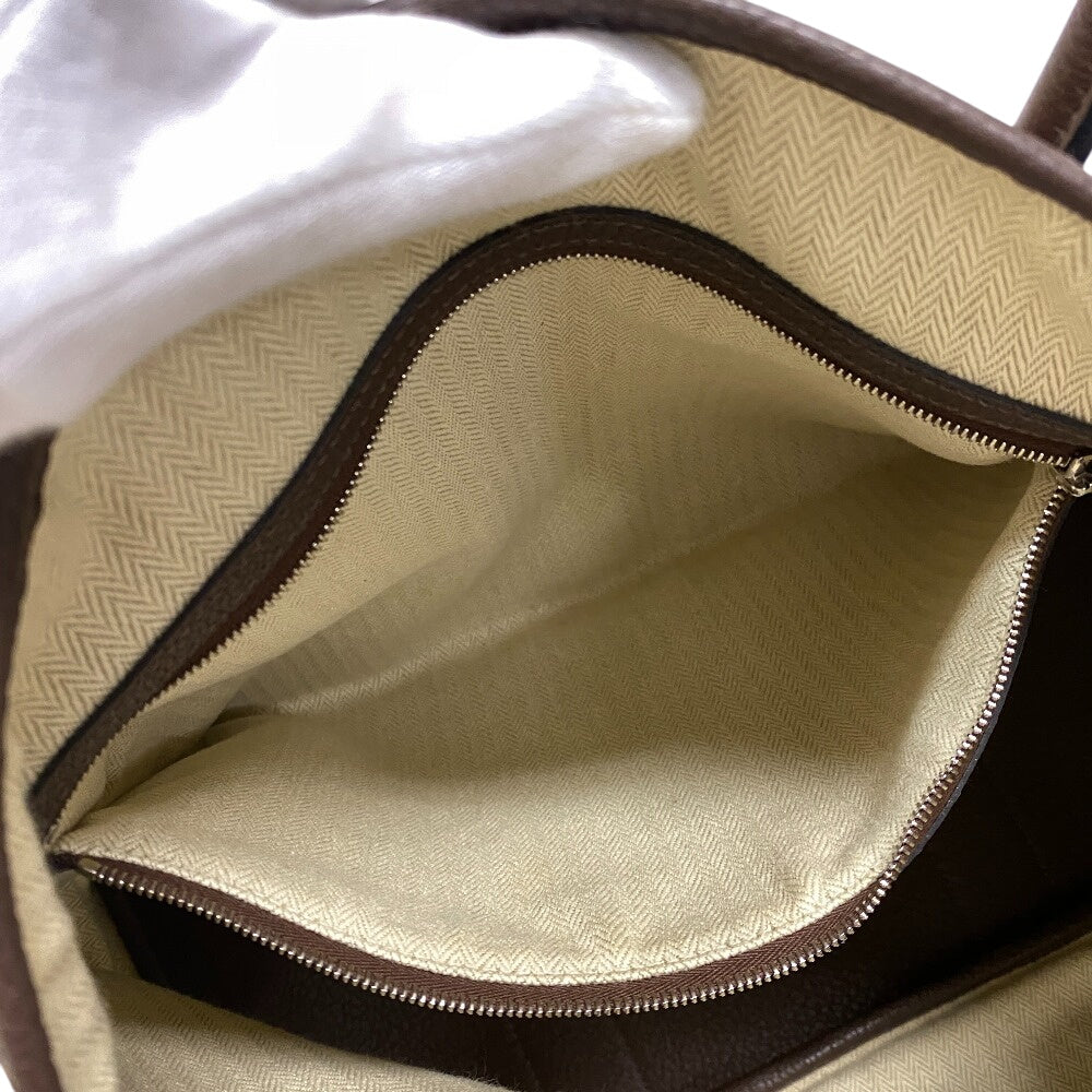 Hermes Tote Bag Leather, Negonda Brown Garden Party Mm Women