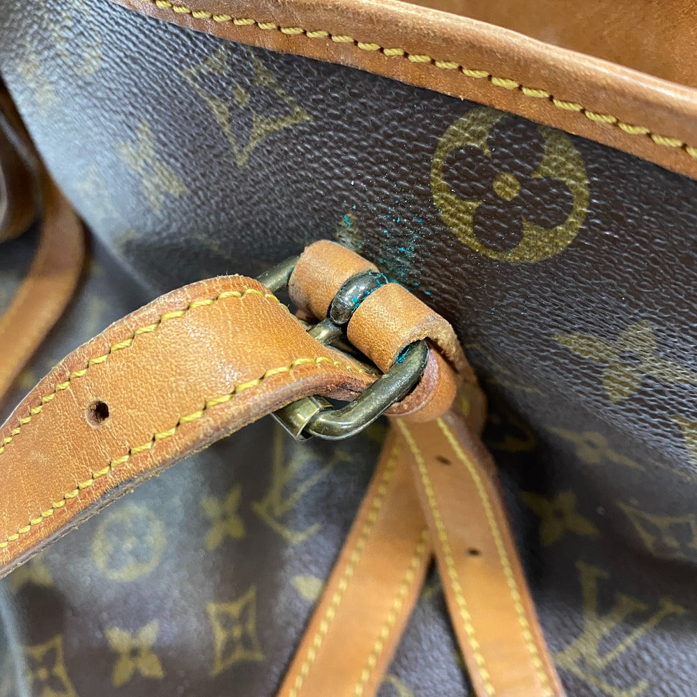 Louis Vuitton Tote Bag M42236 Leather Brown Shoulder Bag Monogram Bucketgm Women