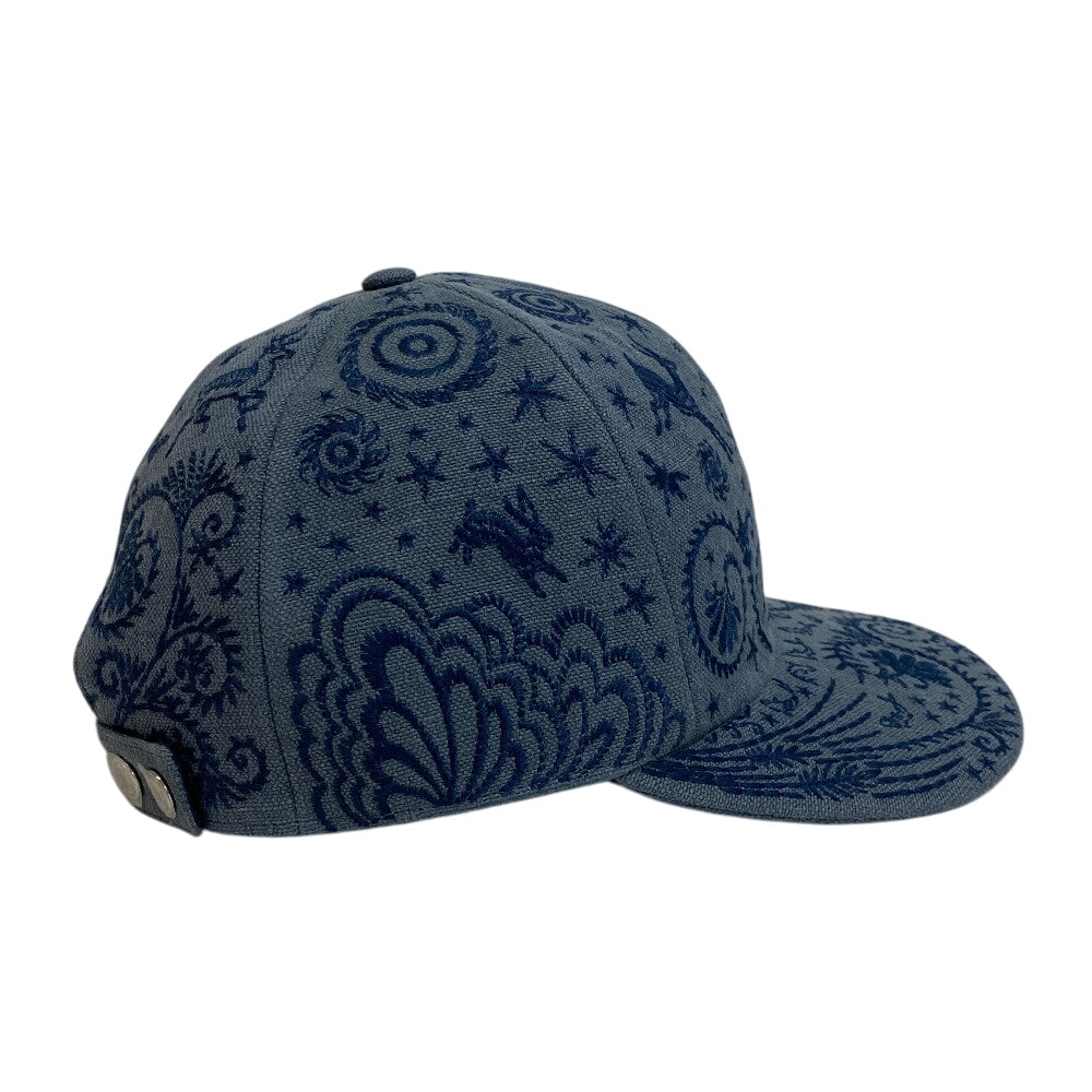 Hermes Cap Linen, Polyester Blue Serie Blue Jean Attracted By The Charm Of Orpheus 59