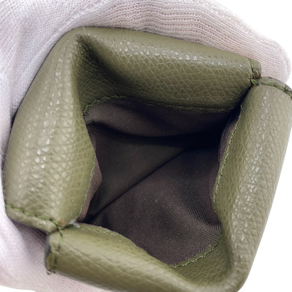 Fendi Tri-Fold Wallet 8M0395 Leather Khaki Green Ehuise Fendi Women