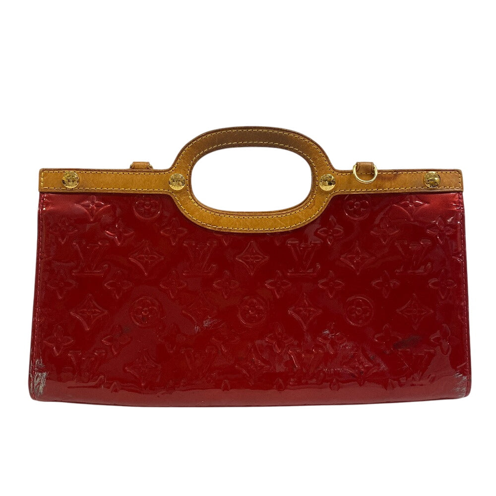 Louis Vuitton Handbag M91987 Enamel Red Vernis Roxbury Drive Women