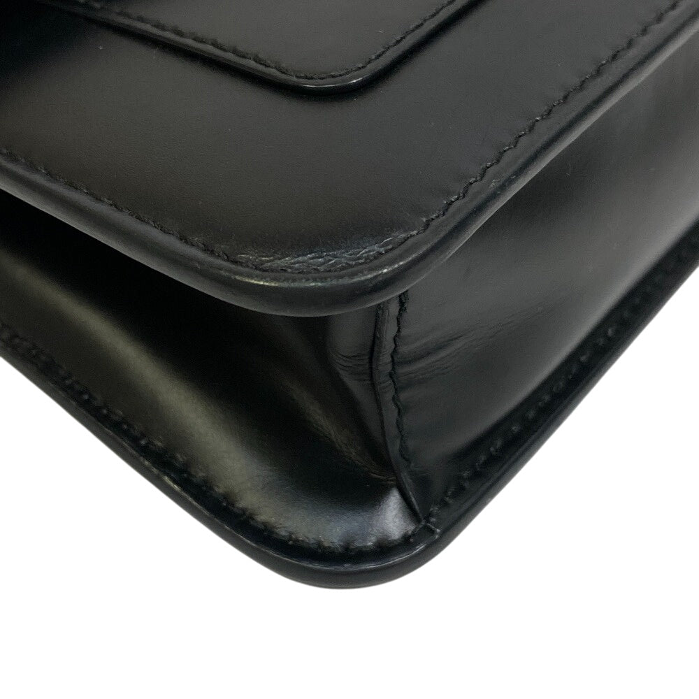 Bvlgari Long Wallet Purse Leather Black Serpenti Forever Women