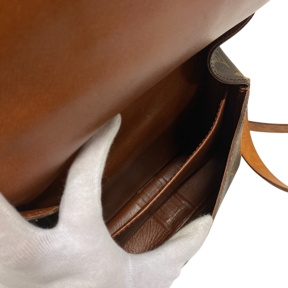 Louis Vuitton Shoulder Bag M51253 Leather Brown Monogram Cartouchieremm Women