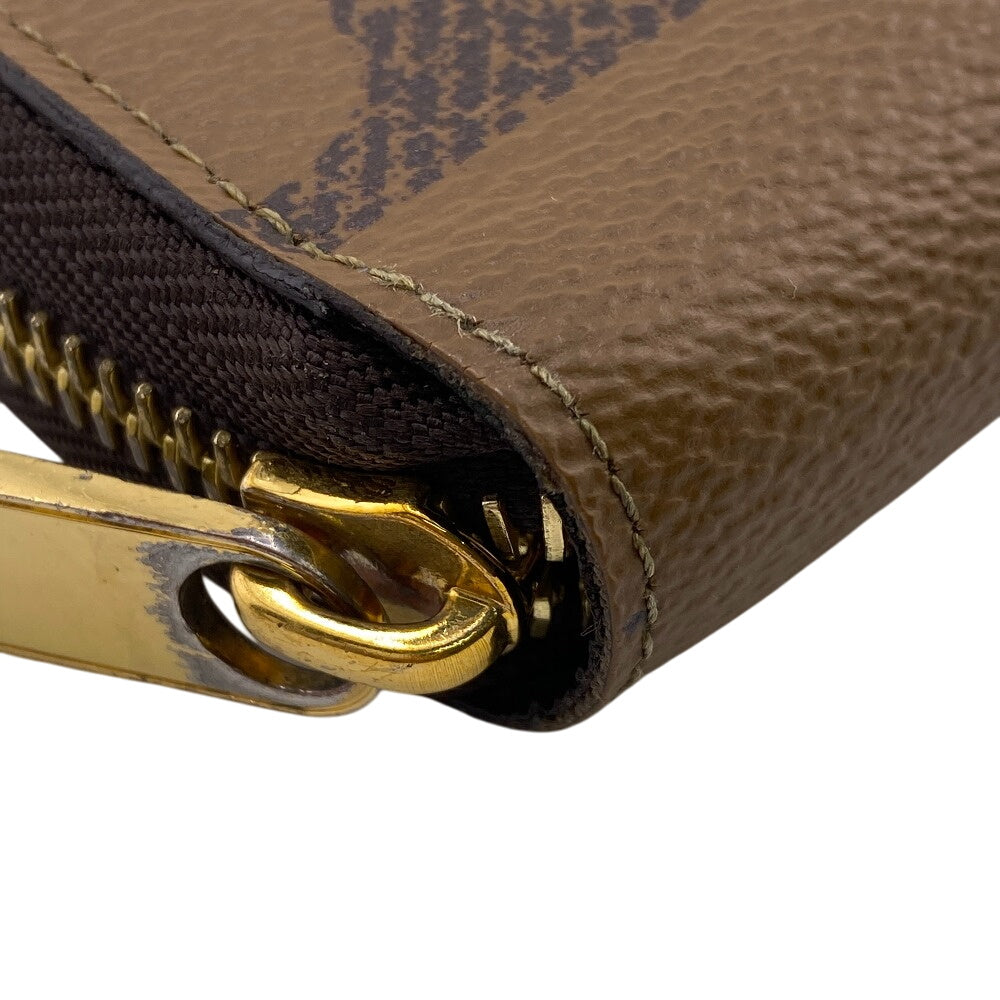 Louis Vuitton Long Wallet Purse M69353 Leather Brown Giant Monogram Reverse Zippy Wallet