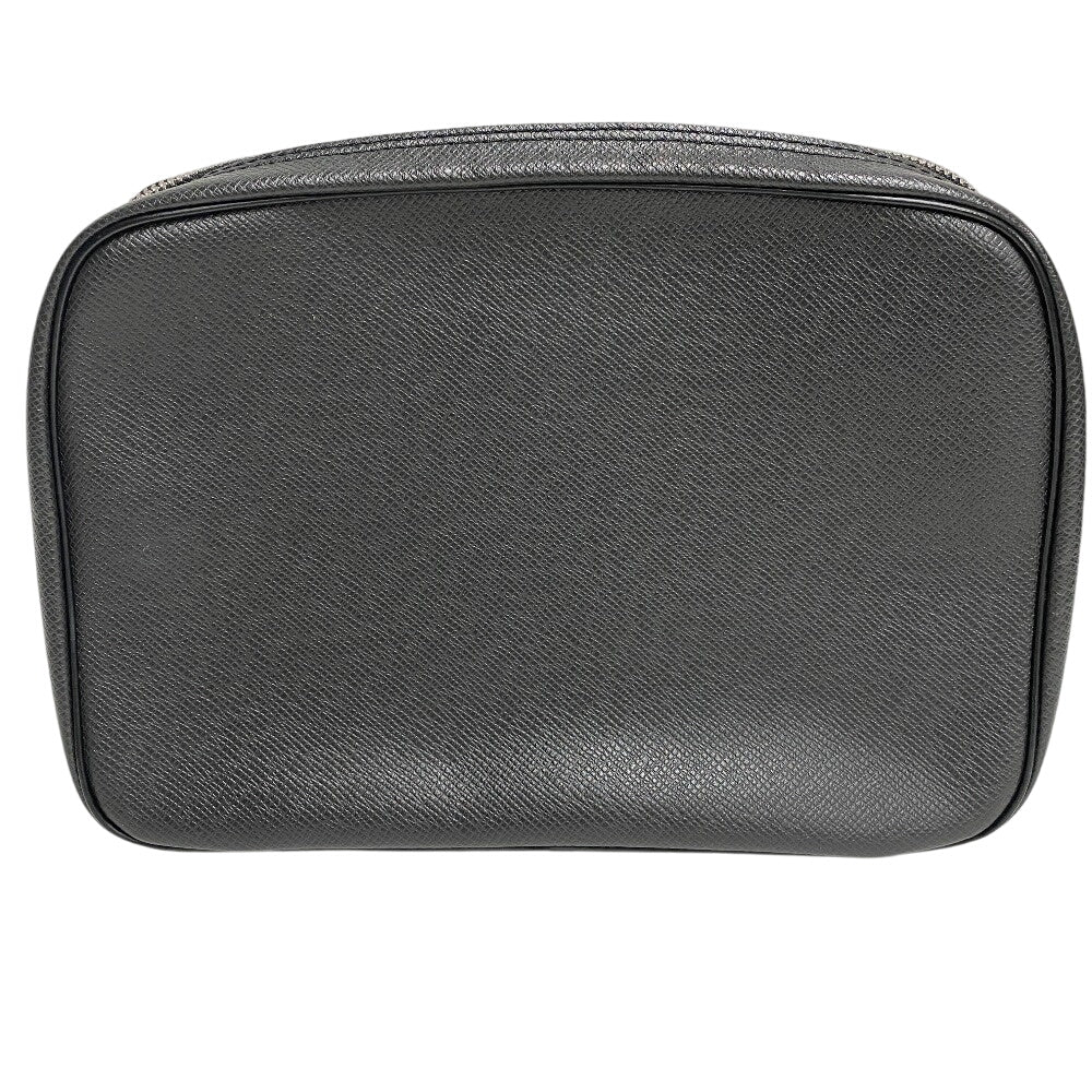 Louis Vuitton Business Bag M30212 Leather Black Taiga Truth Cracking Tat Gm