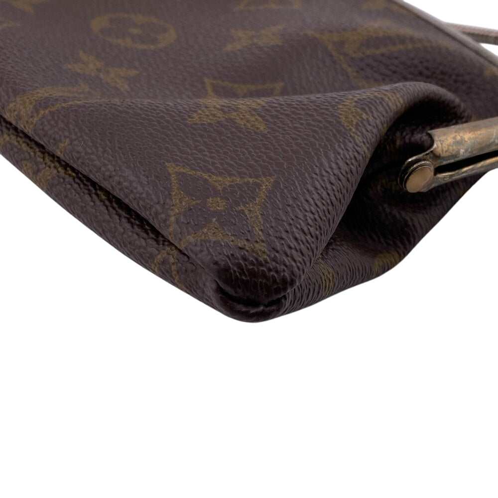 Louis Vuitton Pouch Leather Brown Monogram Bucketusa