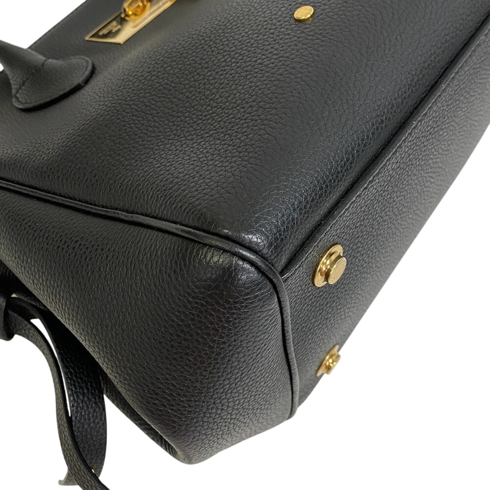 Louis Vuitton Handbag M54346 Taurillon Clemence, Leather Black Mira Pm