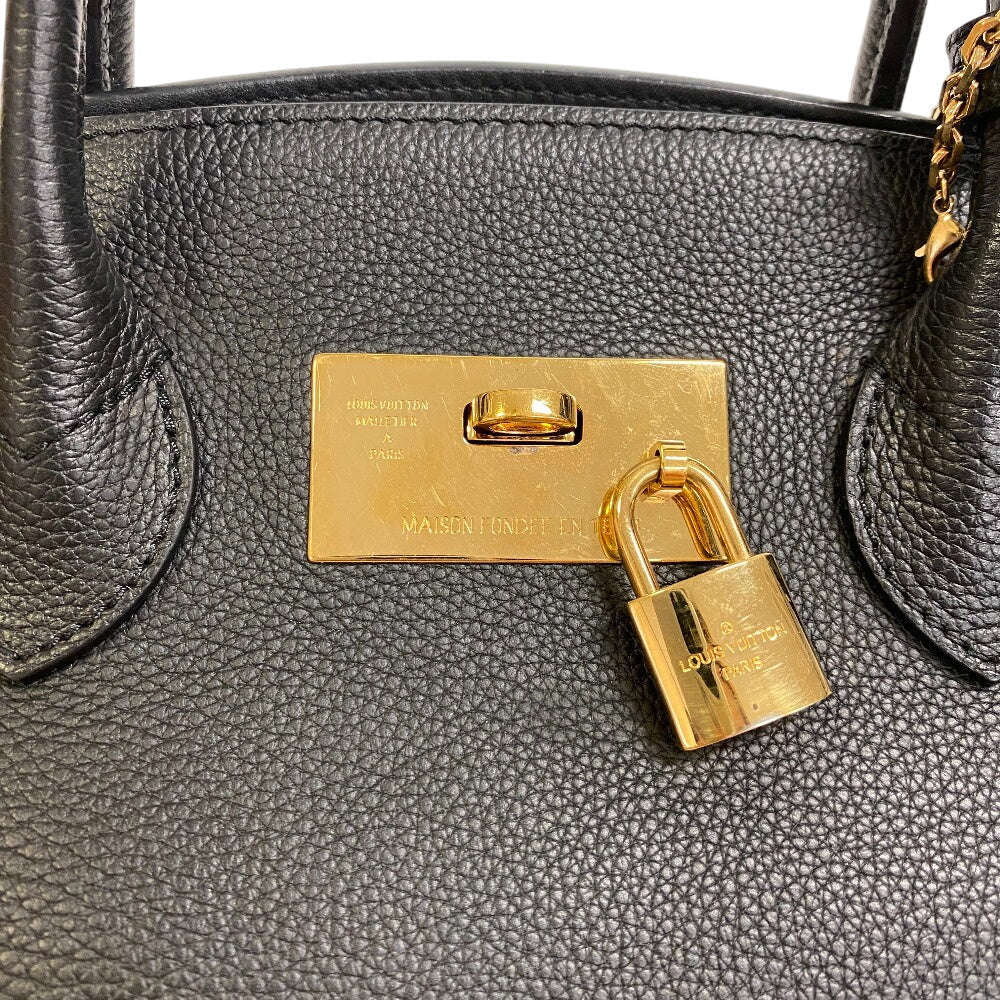 Louis Vuitton Handbag M54346 Taurillon Clemence, Leather Black Mira Pm