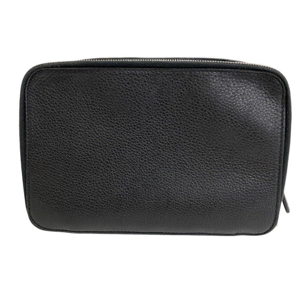 Gucci Clutch Bag 256076 Leather Black Business Bag