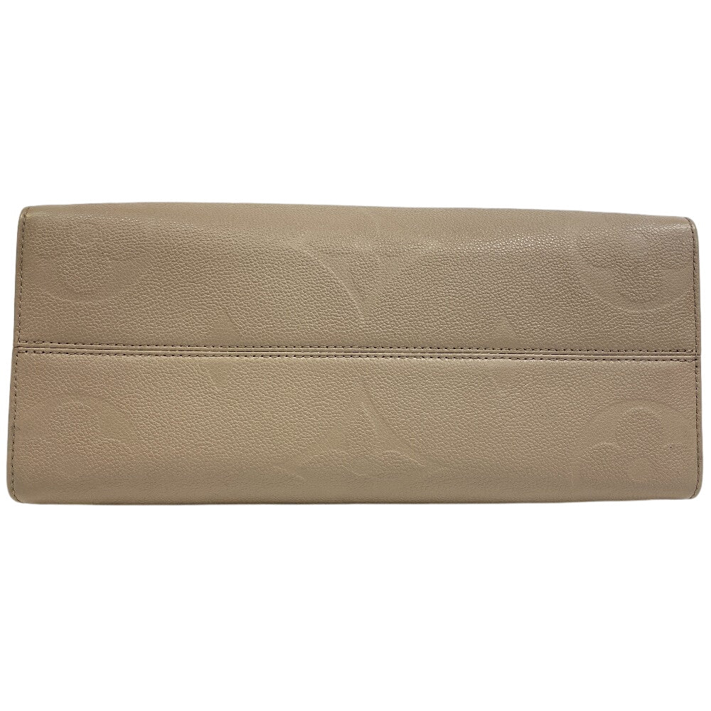 Louis Vuitton Handbag M45607 Monogram Empreinte , Leather Beige Monogram Ann Platt On The Go Mm