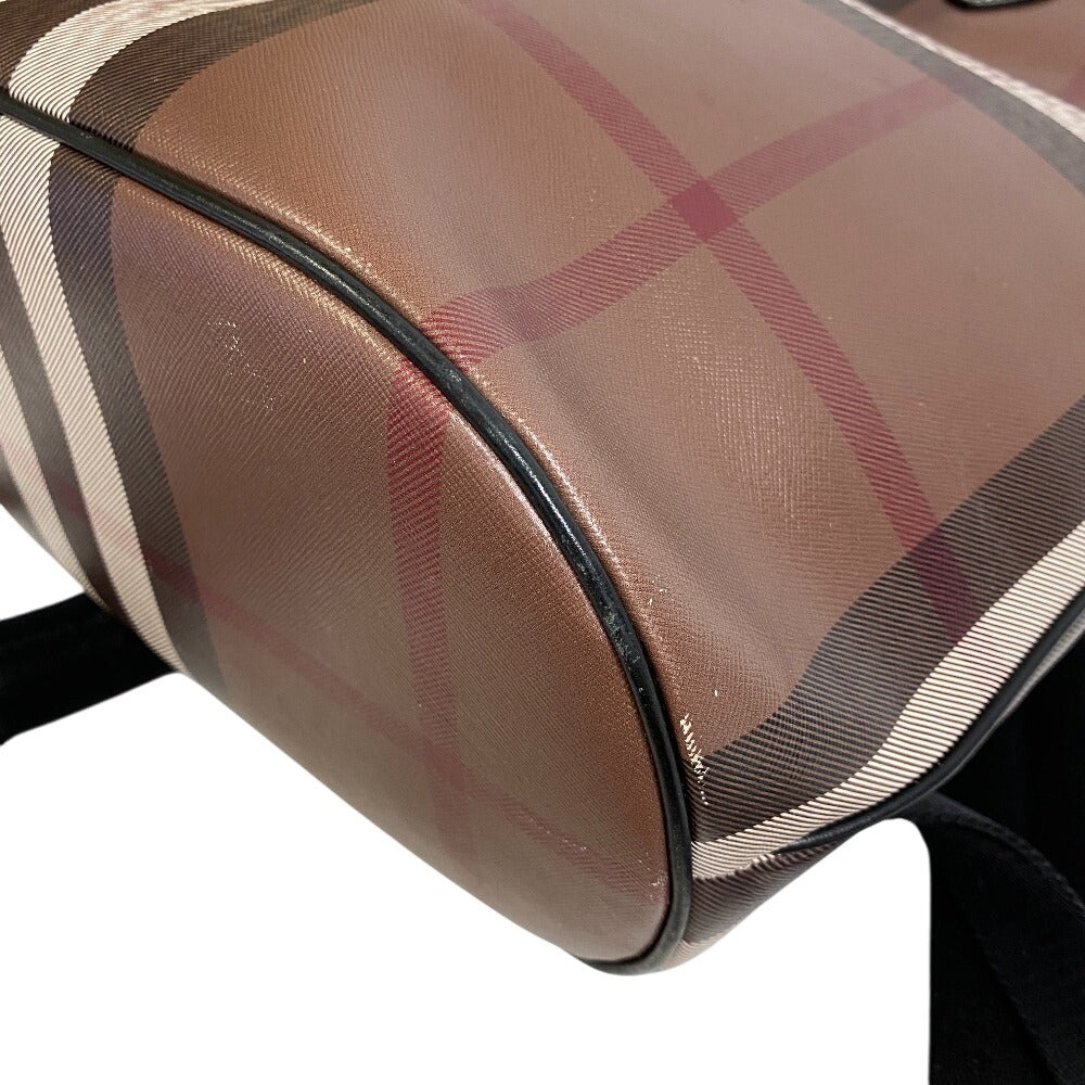 Burberry Backpack Pvc, Leather Brown Nova Check