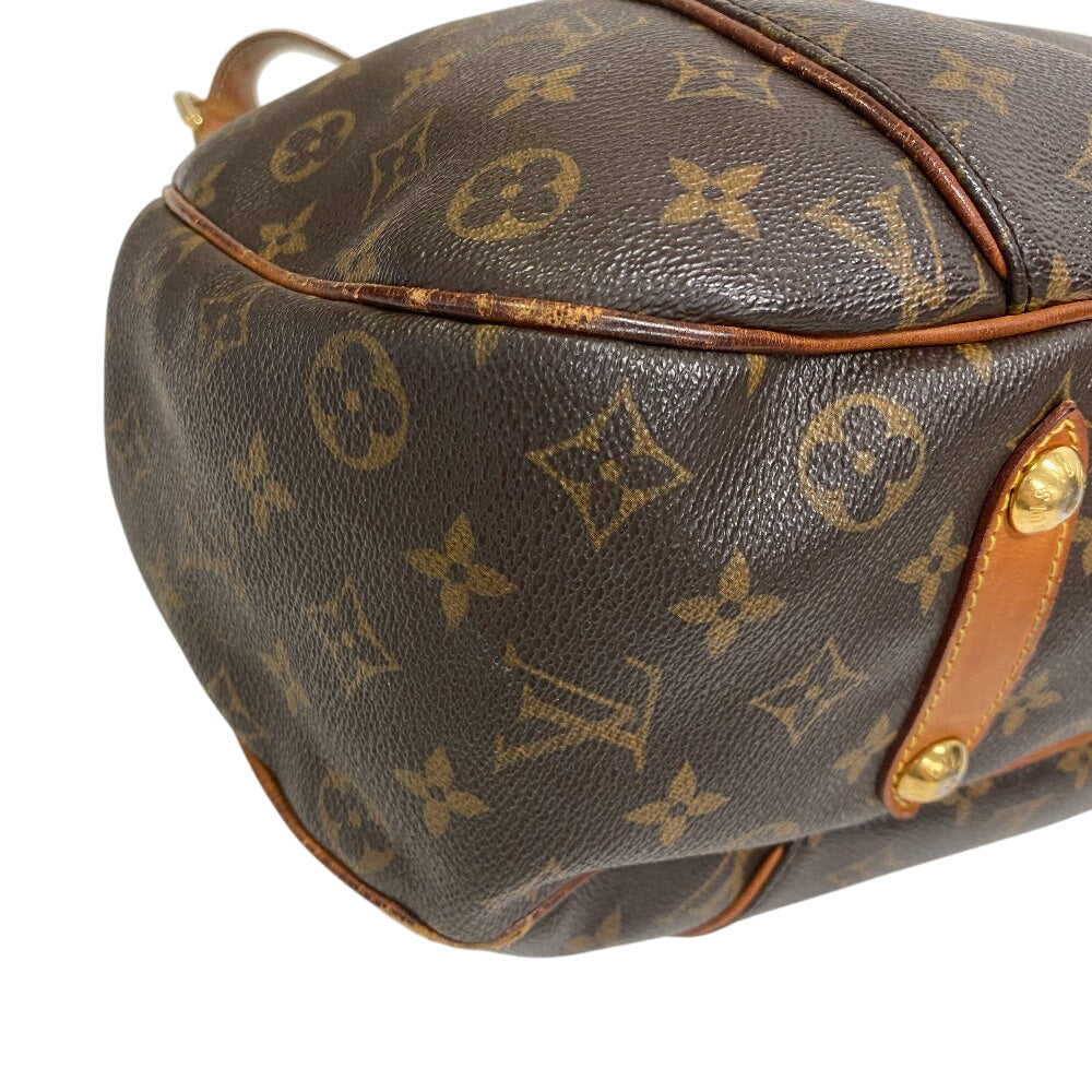 Louis Vuitton Shoulder Bag M56382 Leather Brown Monogram Garriella Pm