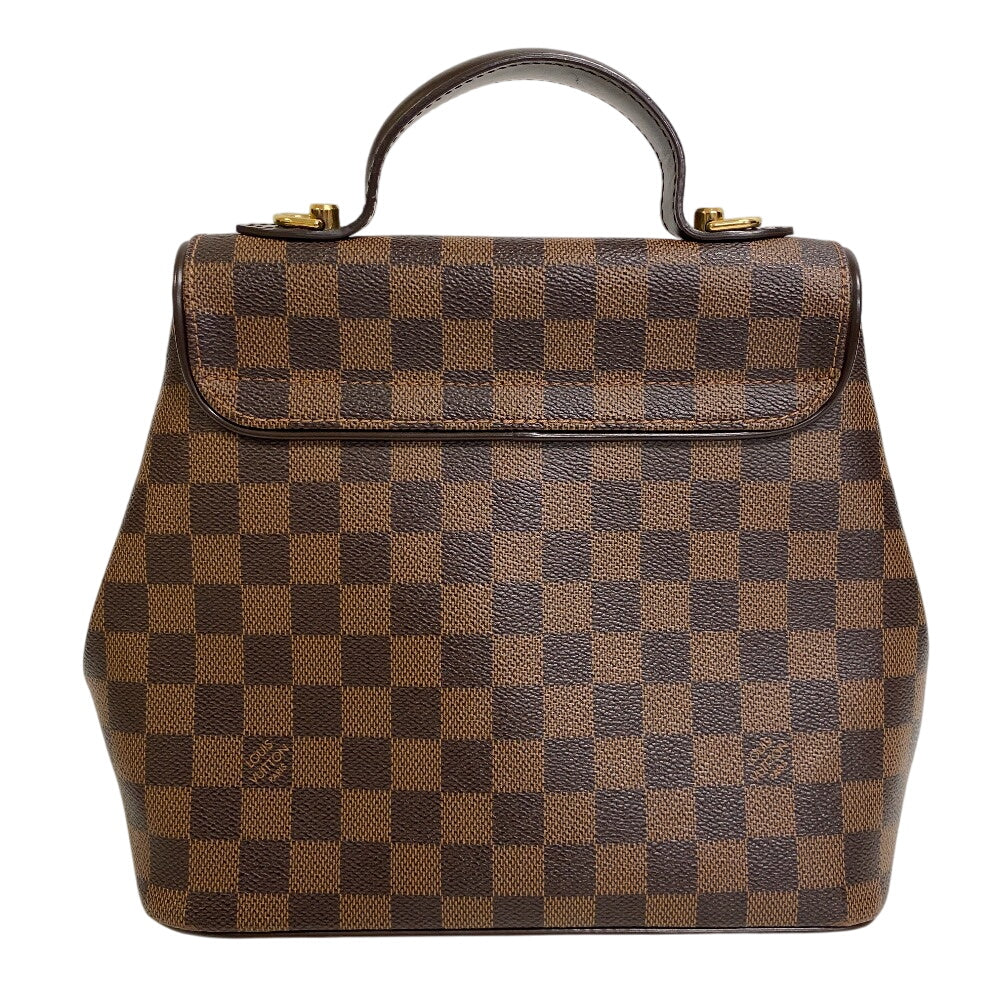 Louis Vuitton Handbag N41167 Leather Brown Damier Bergamo Pm