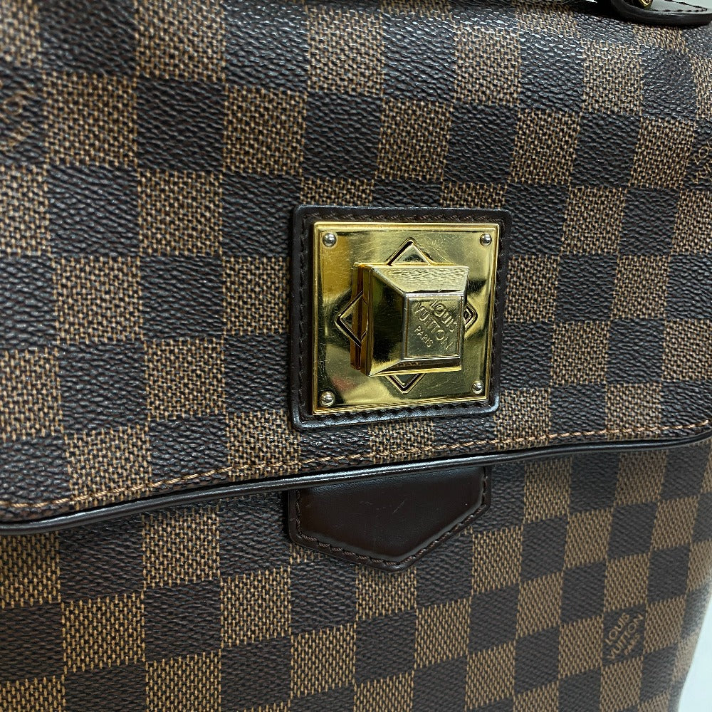 Louis Vuitton Handbag N41167 Leather Brown Damier Bergamo Pm