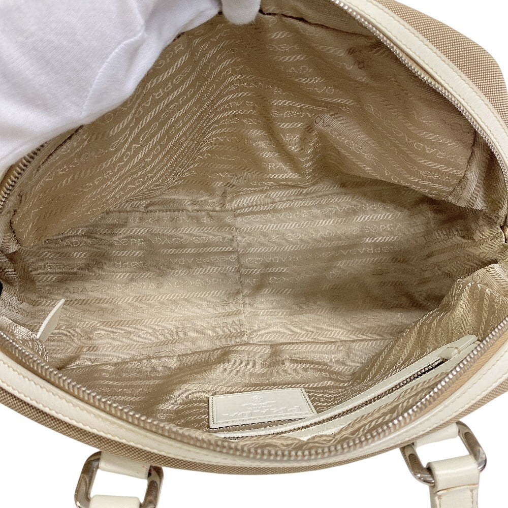 Prada Handbag Canvas Brown