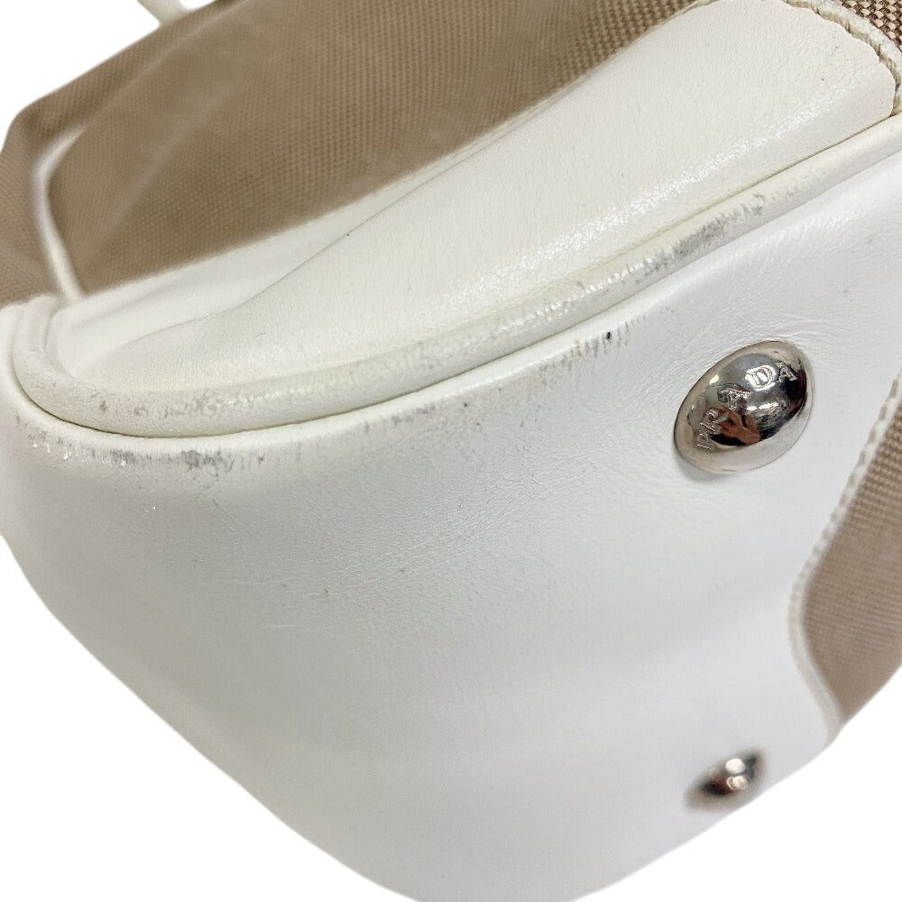 Prada Handbag Canvas Brown