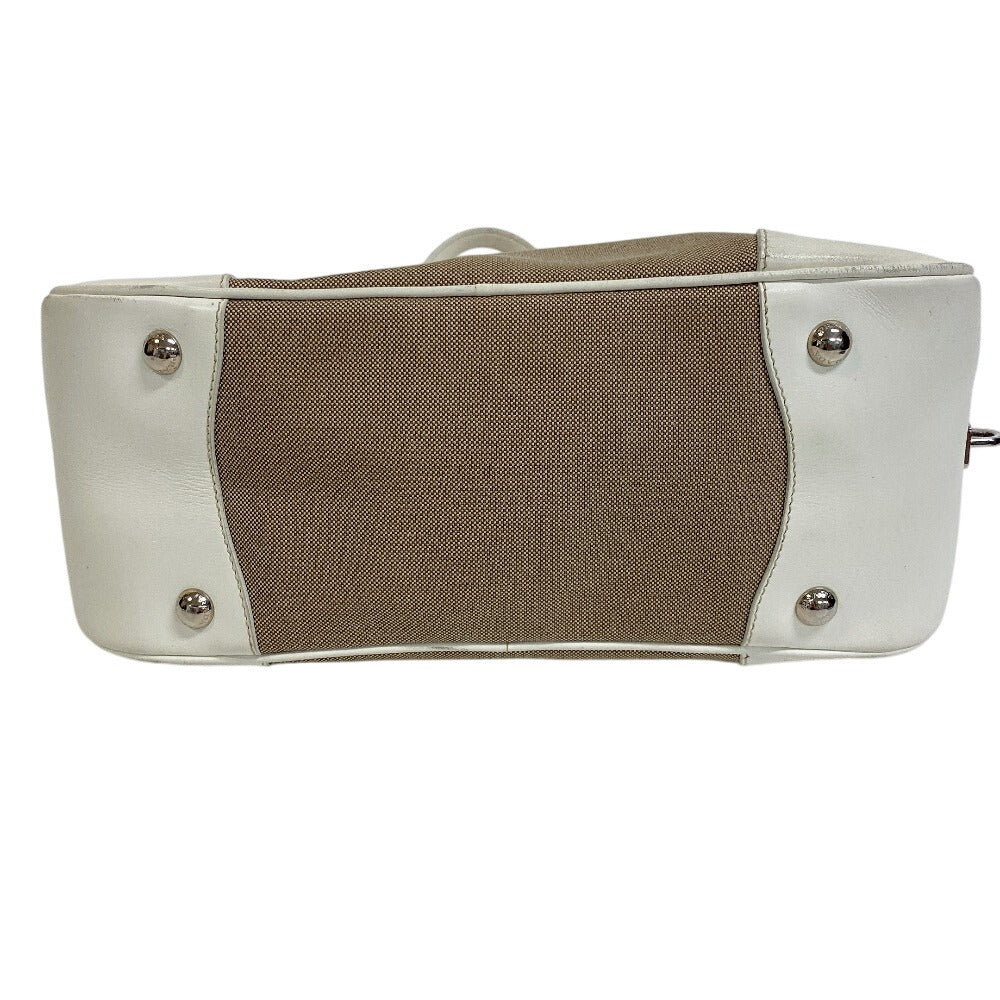 Prada Handbag Canvas Brown
