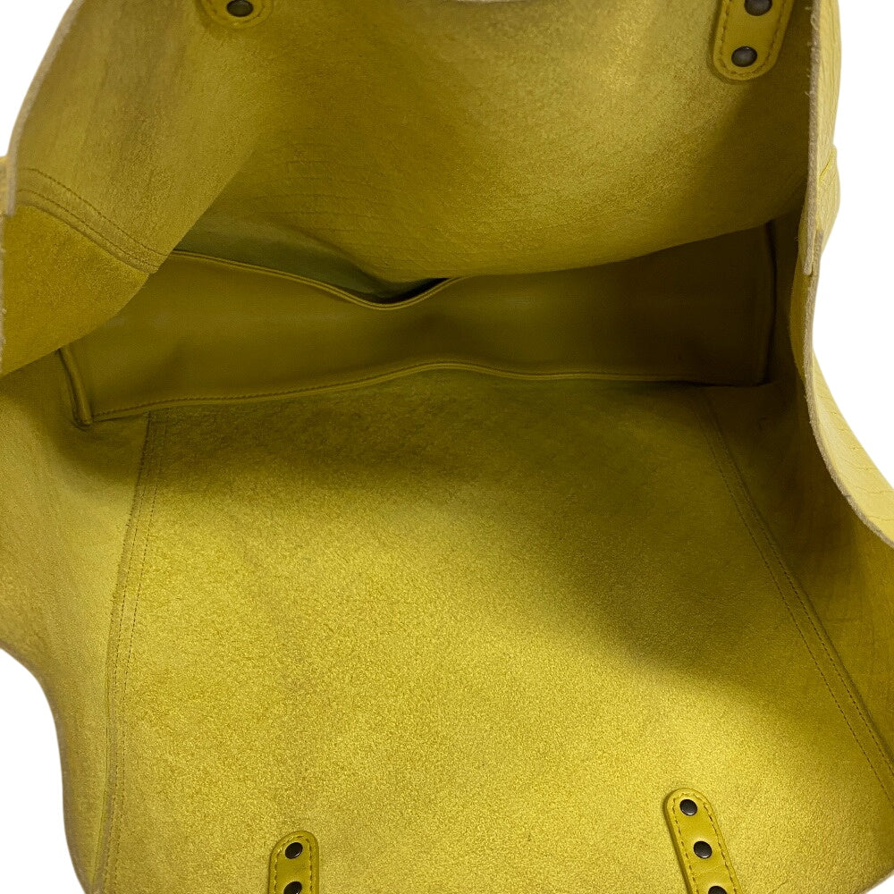 Bottegaveneta Tote Bag Leather Yellow Type Intretti Mirage
