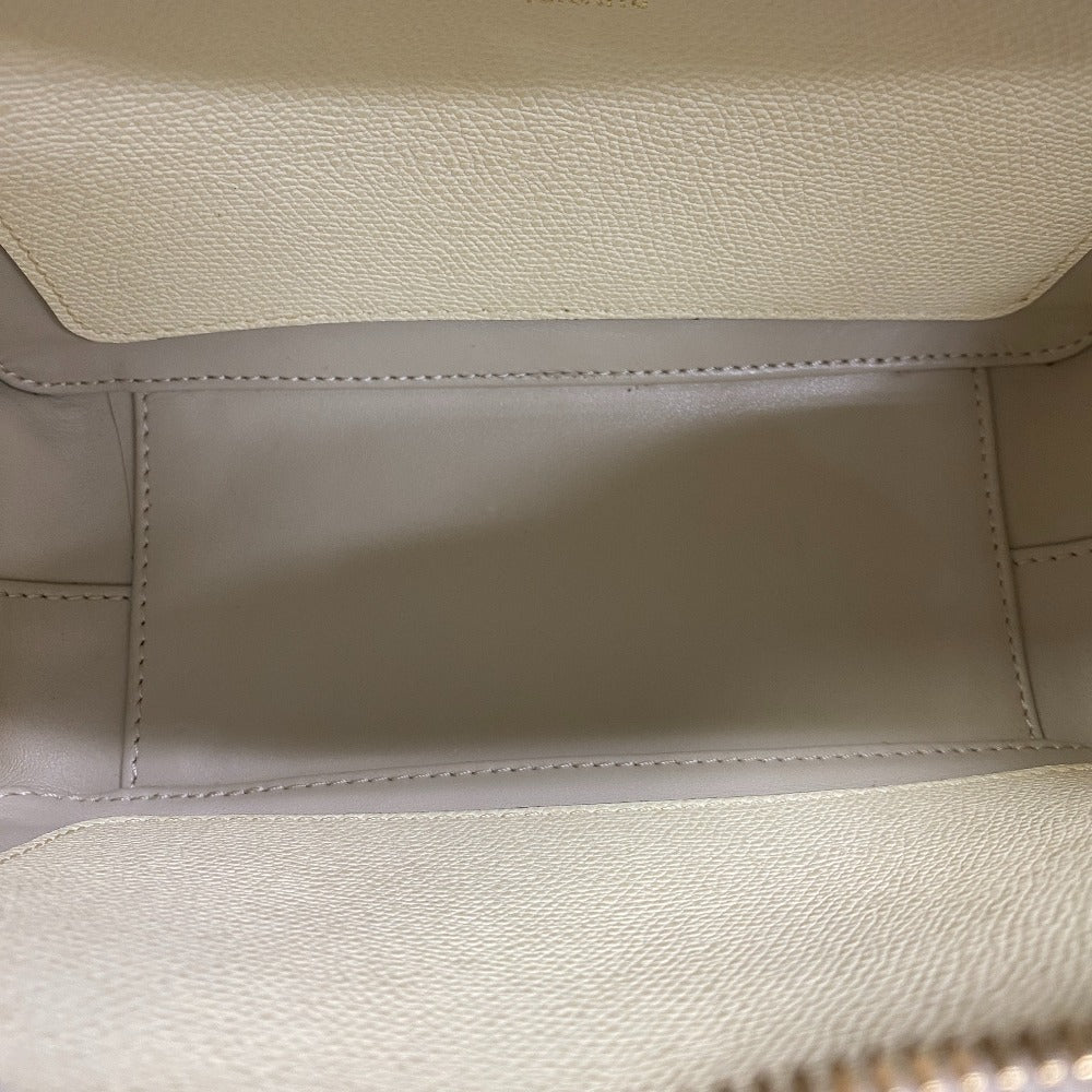 Valextra Shoulder Bag Leather White Serie Esse Mini