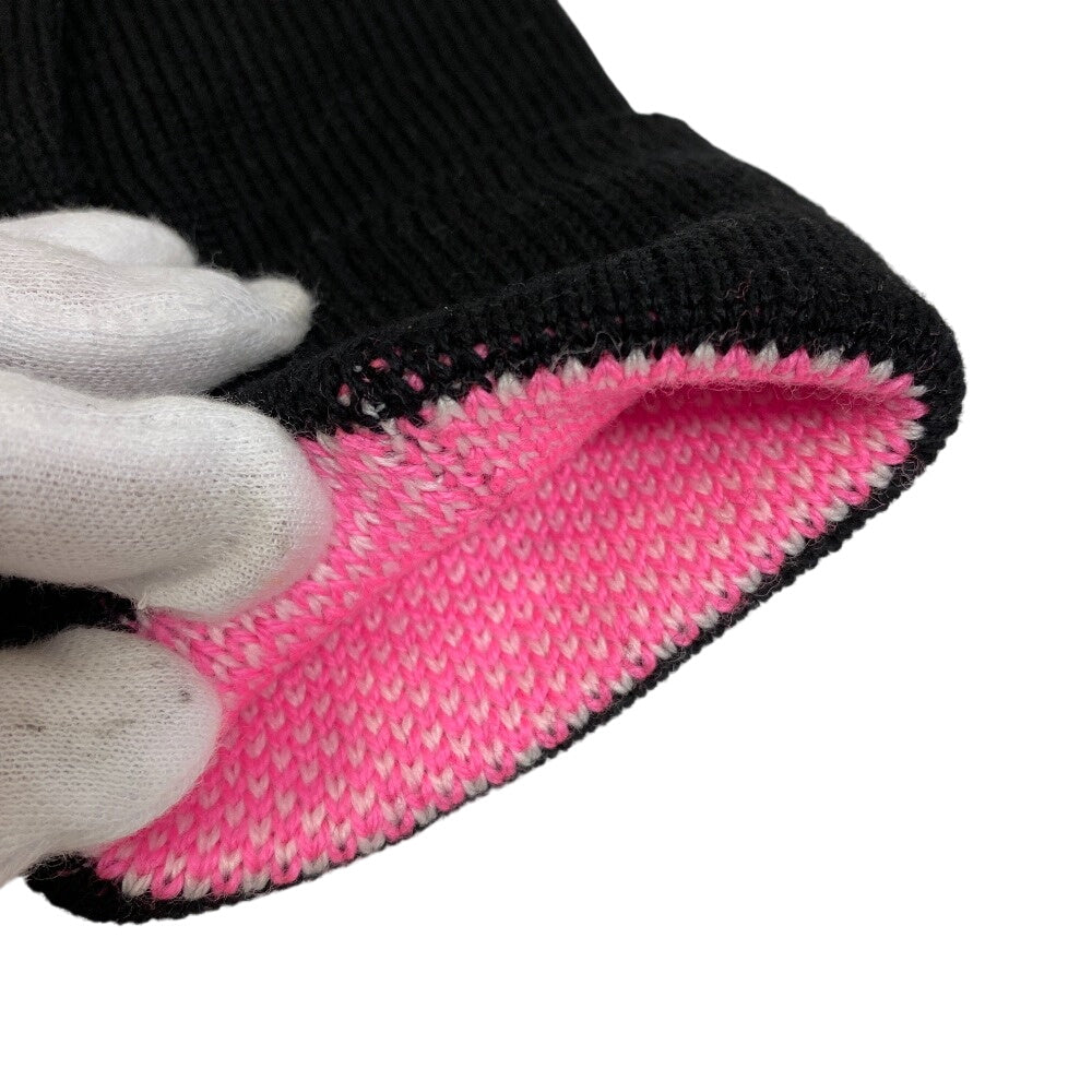 Louis Vuitton Gloves M76451 Wool Black 3D Monogram Gon