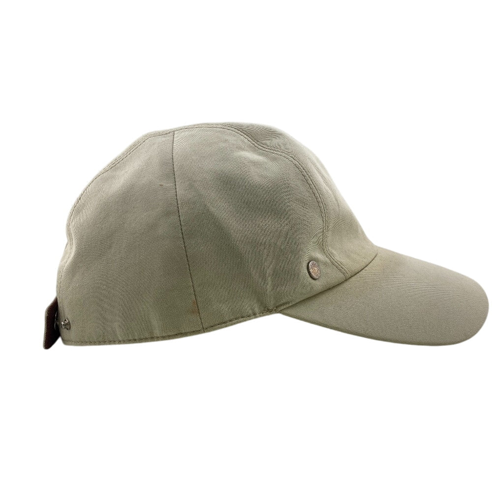 Hermes Cap Cotton Beige Serie Button 58