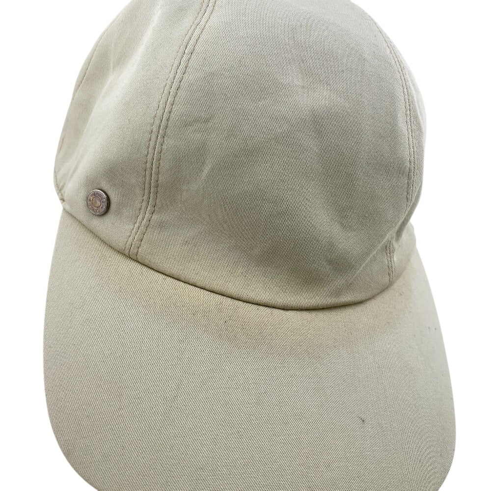 Hermes Cap Cotton Beige Serie Button 58
