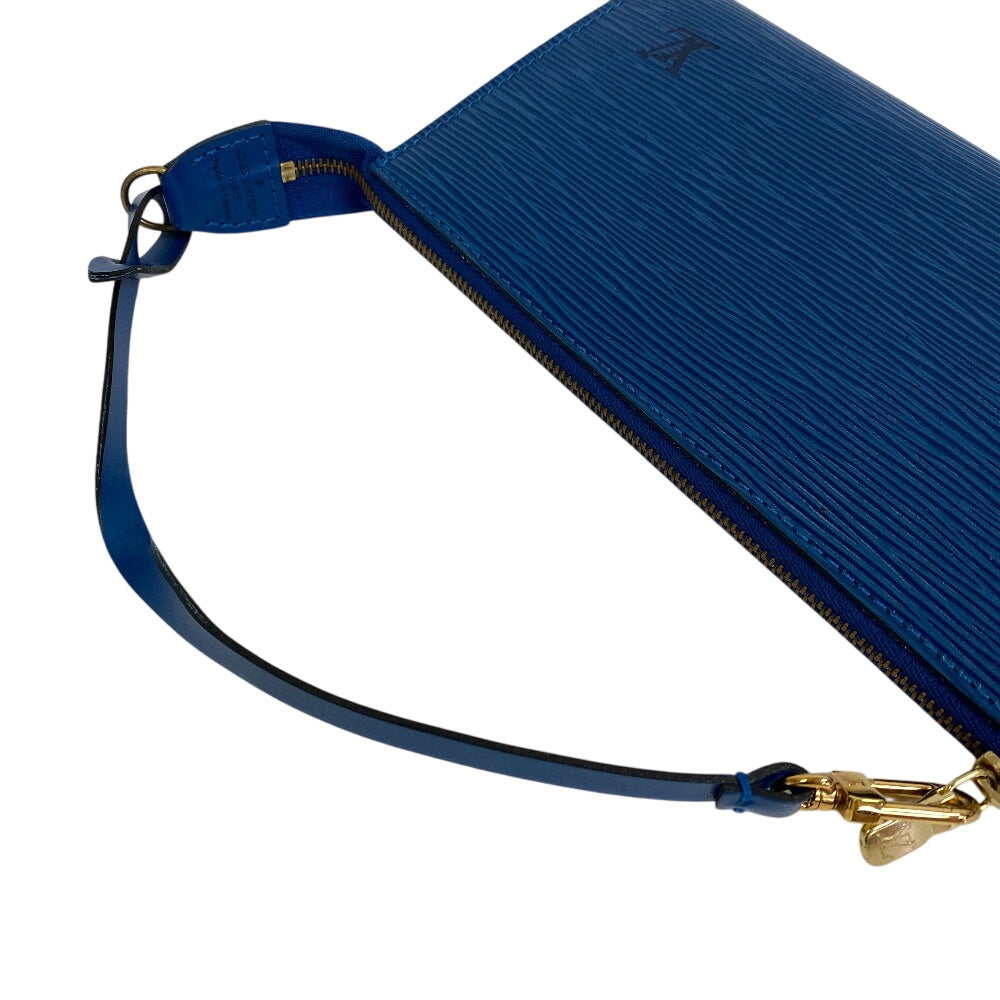 Louis Vuitton Pouch M52945 Epi Leather Blue Epi Pochette Accessoar