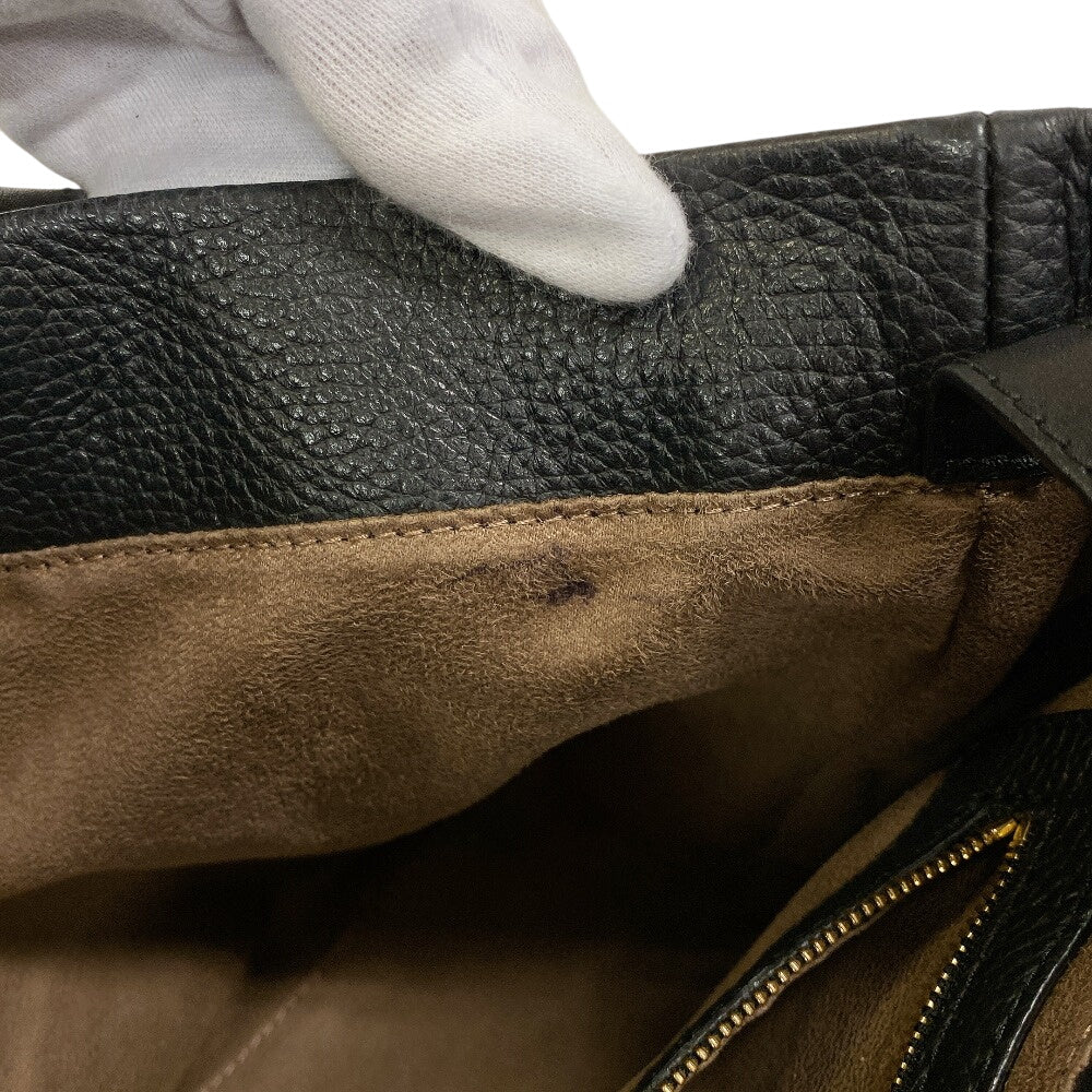 Jimmy Choo Tote Bag Leather Black Studs
