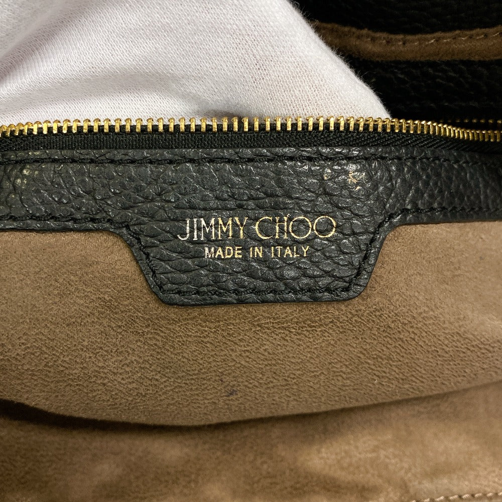 Jimmy Choo Tote Bag Leather Black Studs