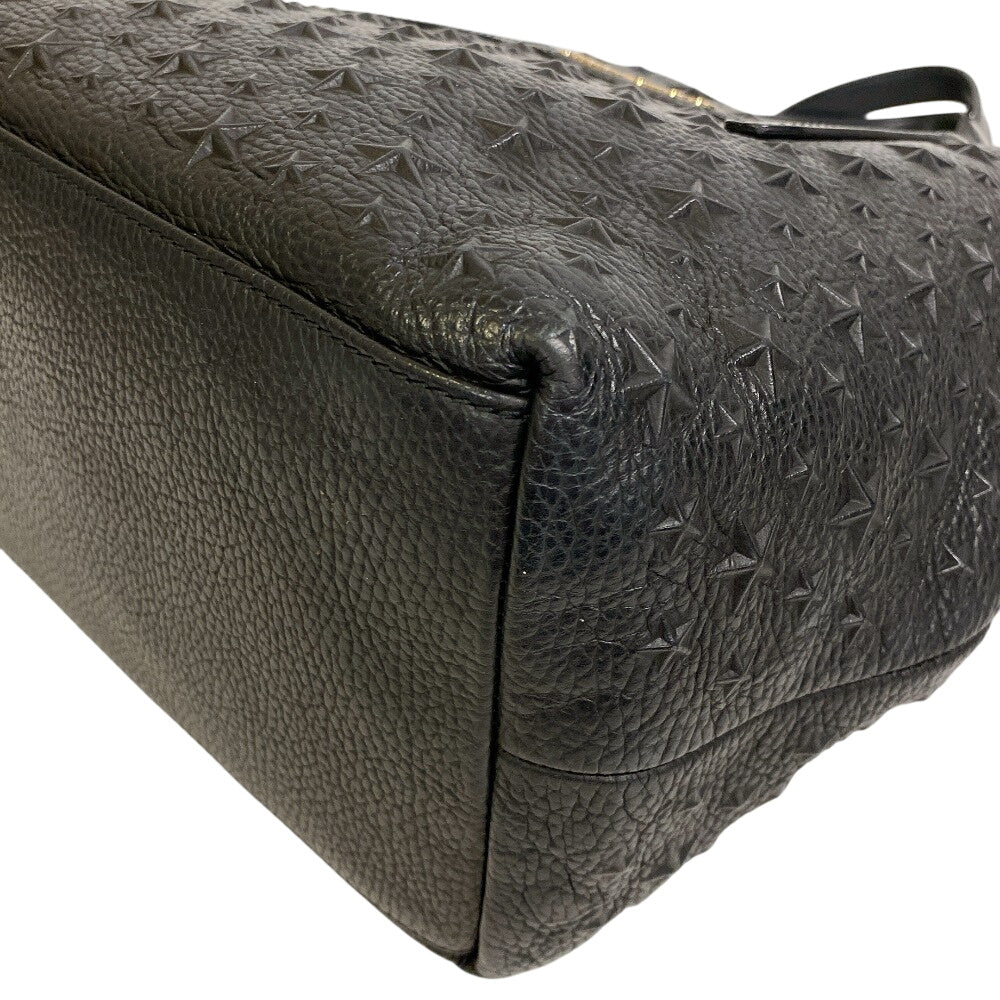 Jimmy Choo Tote Bag Leather Black Studs