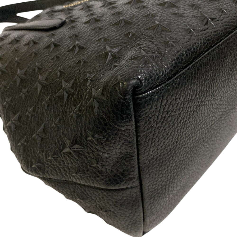 Jimmy Choo Tote Bag Leather Black Studs
