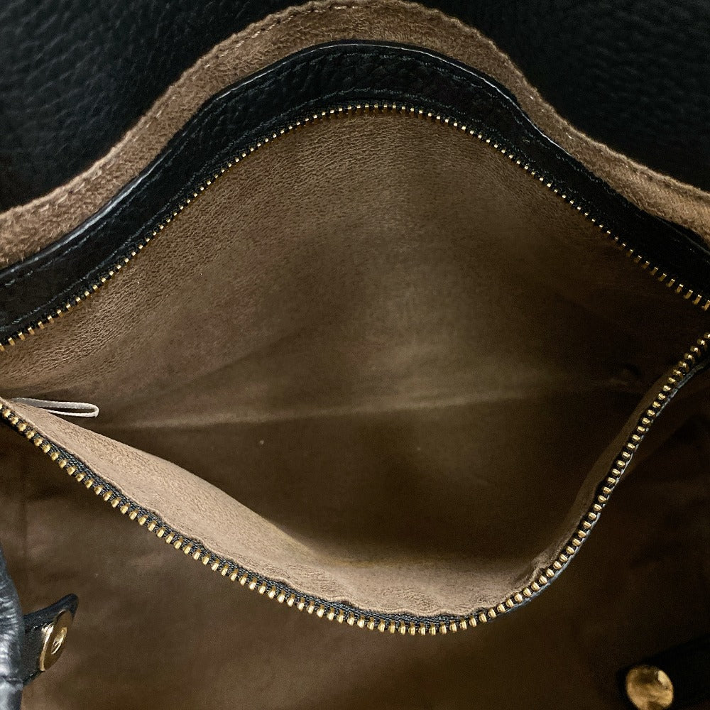Jimmy Choo Tote Bag Leather Black Studs