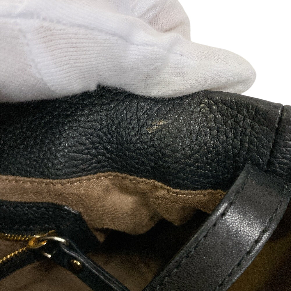 Jimmy Choo Tote Bag Leather Black Studs