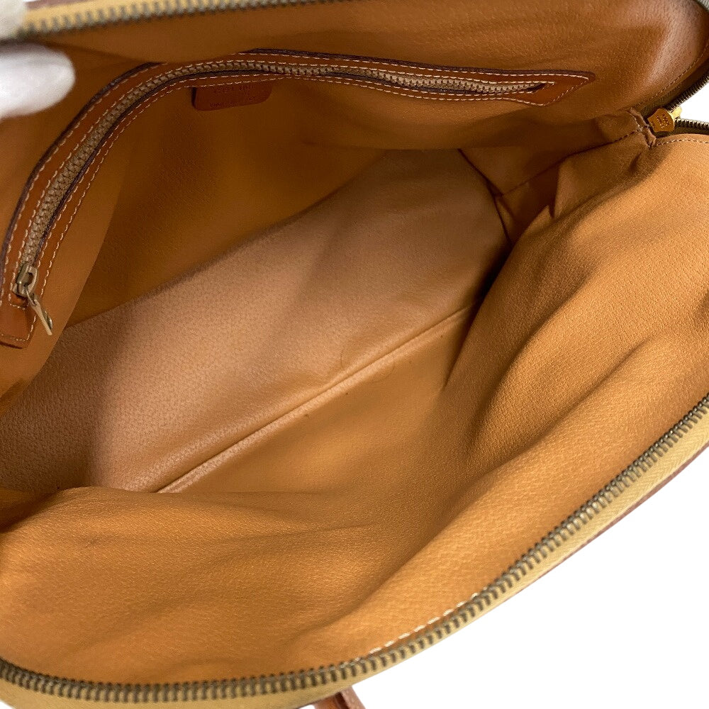 Celine Handbag Pvc, Leather Brown Macadam Pattern